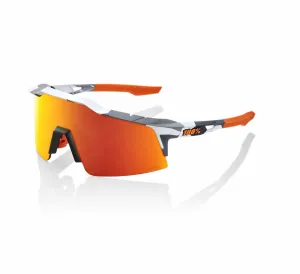 100% Sunglasses SPEEDCRAFT SL - Soft Tact Grey Camo - HiPER Red Mirror Lens