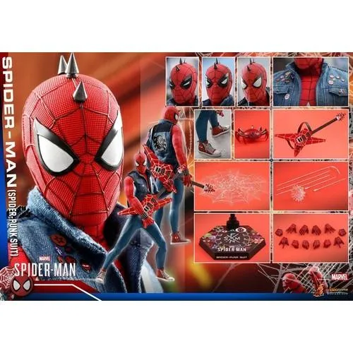 1:6 Spider Man Video Game 2018 - Spider Punk Figure VGM32 Hot Toys