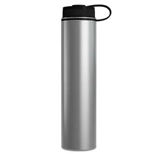 25 Ounce Stainless Steel Water Bottle, Sports Bottle, with Wide Open Mouth and Double Wall, GEO