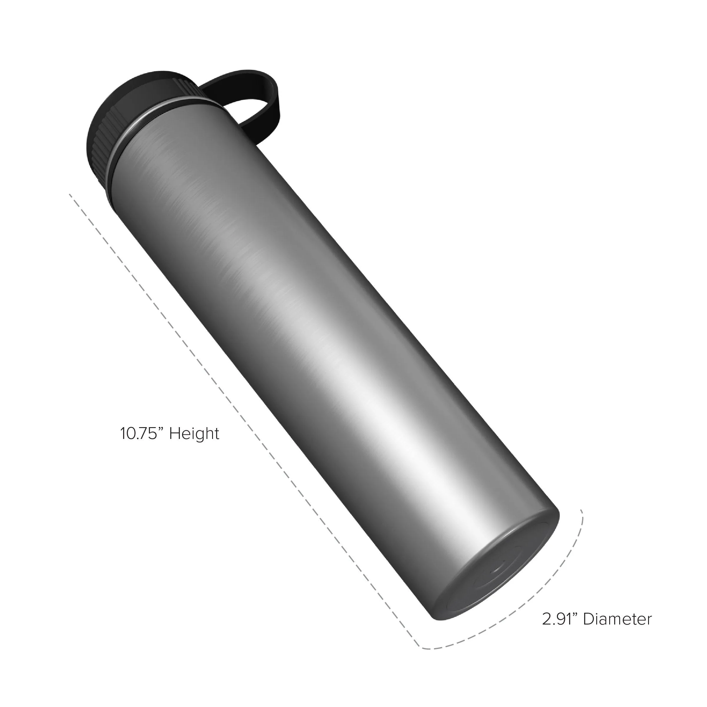 25 Ounce Stainless Steel Water Bottle, Sports Bottle, with Wide Open Mouth and Double Wall, GEO