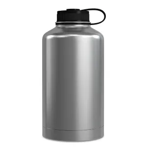 64 Ounce Stainless Steel Water Bottle, Sports Bottle, with Double Wall, GEO