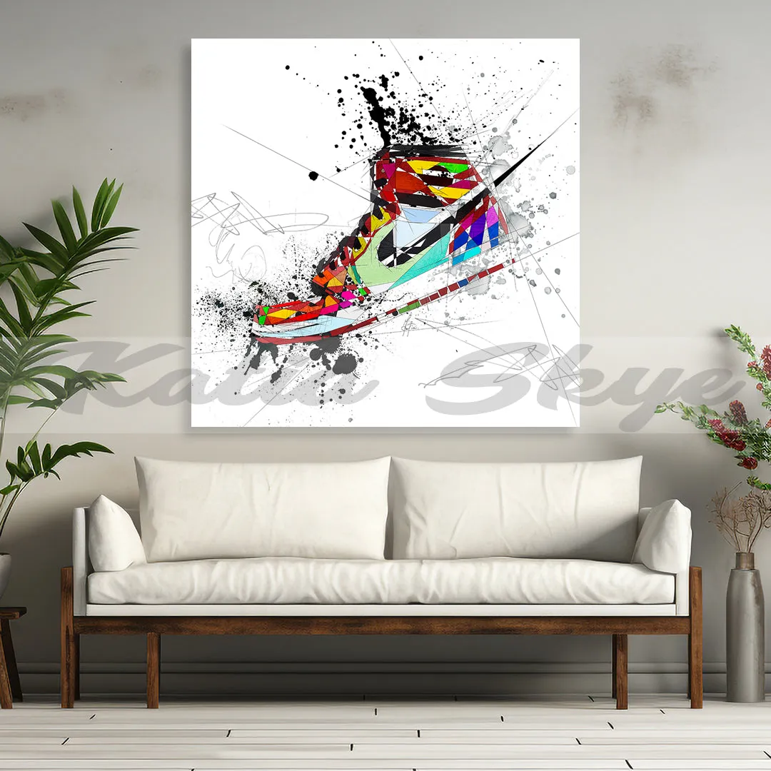 ABSTRACT SNEAKERS ART INSPIRED BY AIR JORDANS SNEAKERS //SNK-AJ01