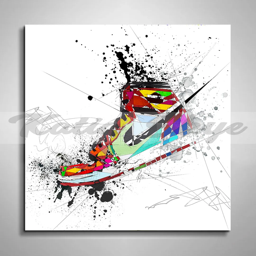 ABSTRACT SNEAKERS ART INSPIRED BY AIR JORDANS SNEAKERS //SNK-AJ01