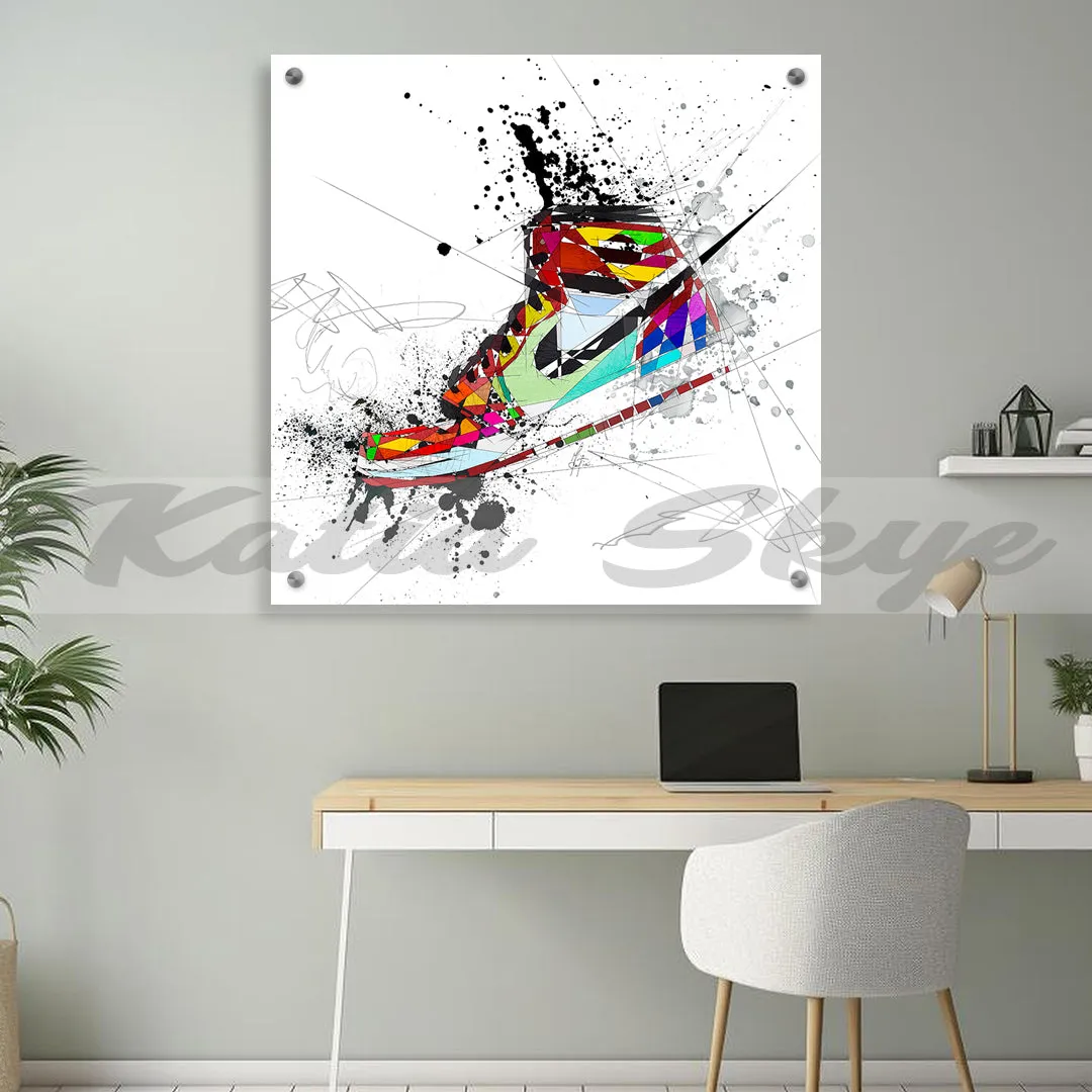 ABSTRACT SNEAKERS ART INSPIRED BY AIR JORDANS SNEAKERS //SNK-AJ01