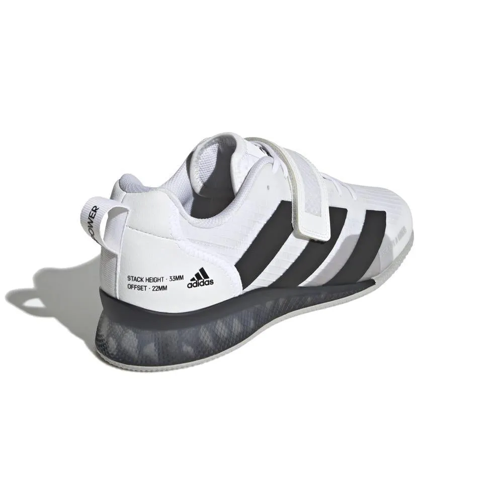 Adidas Adipower 3 Weightlifting Boots - White/Grey