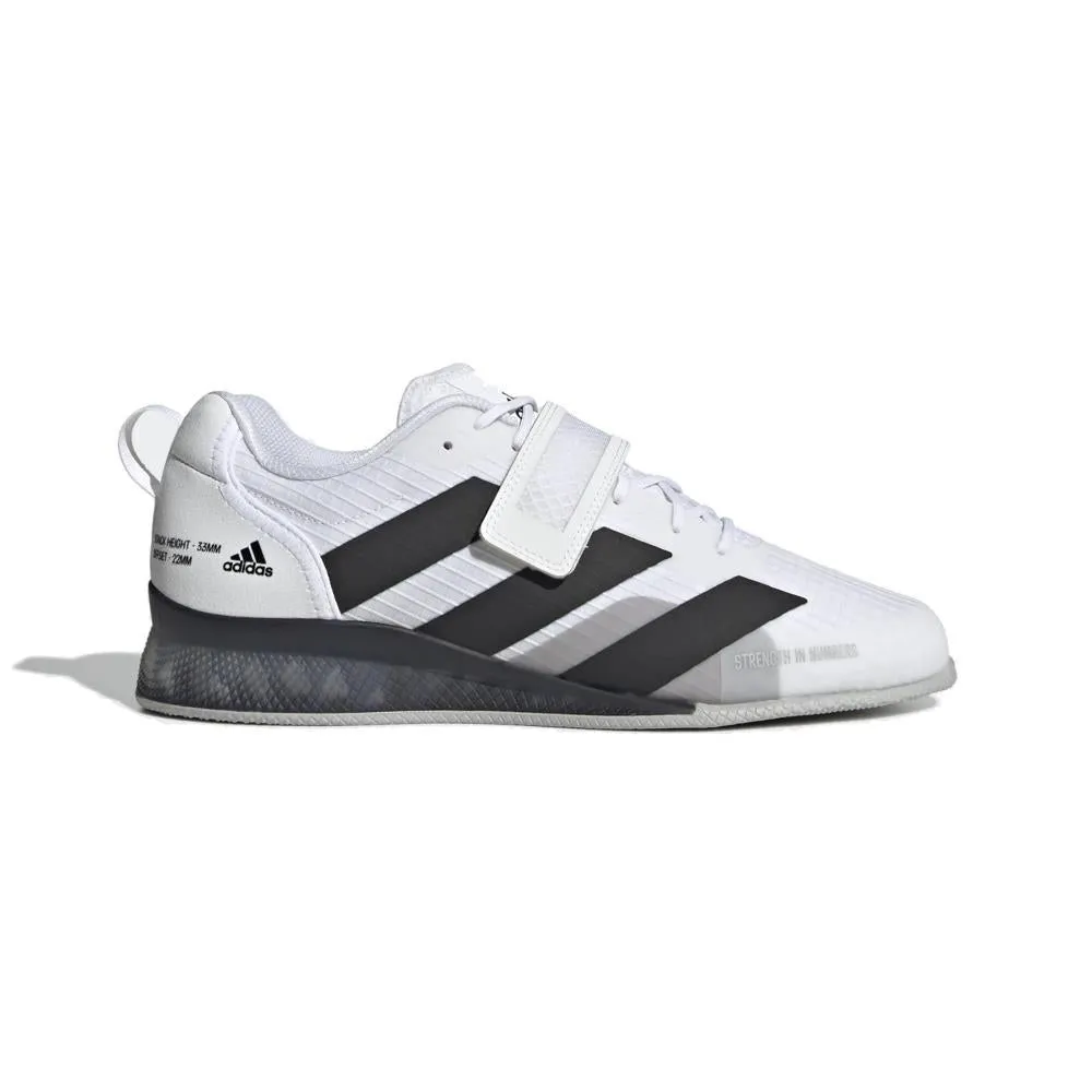 Adidas Adipower 3 Weightlifting Boots - White/Grey