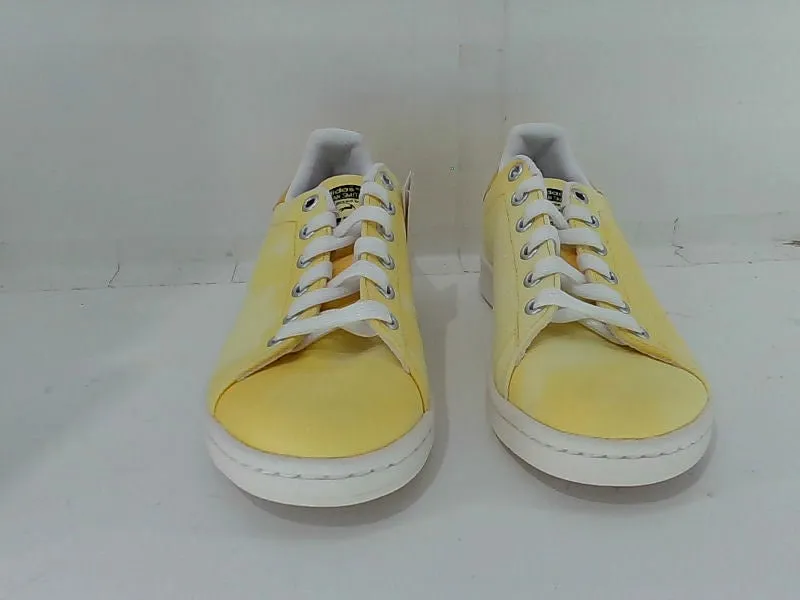 Adidas Boys Stan Smith Yellow Sneakers Size 4 Pair Of Shoes