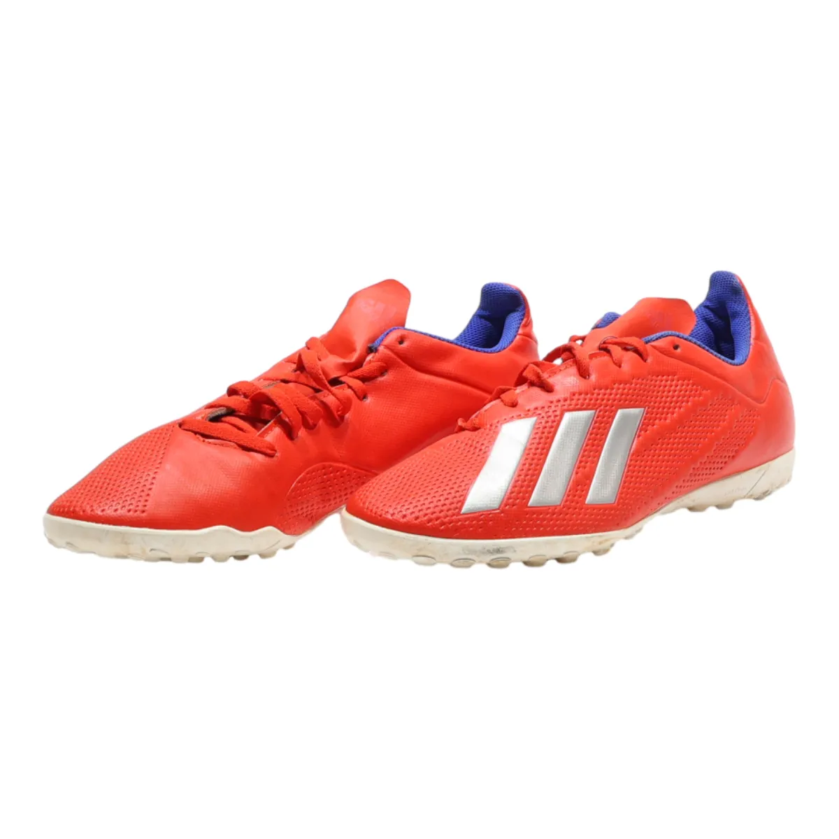 ADIDAS Football Low Top Trainers Red Leather Mens UK 9