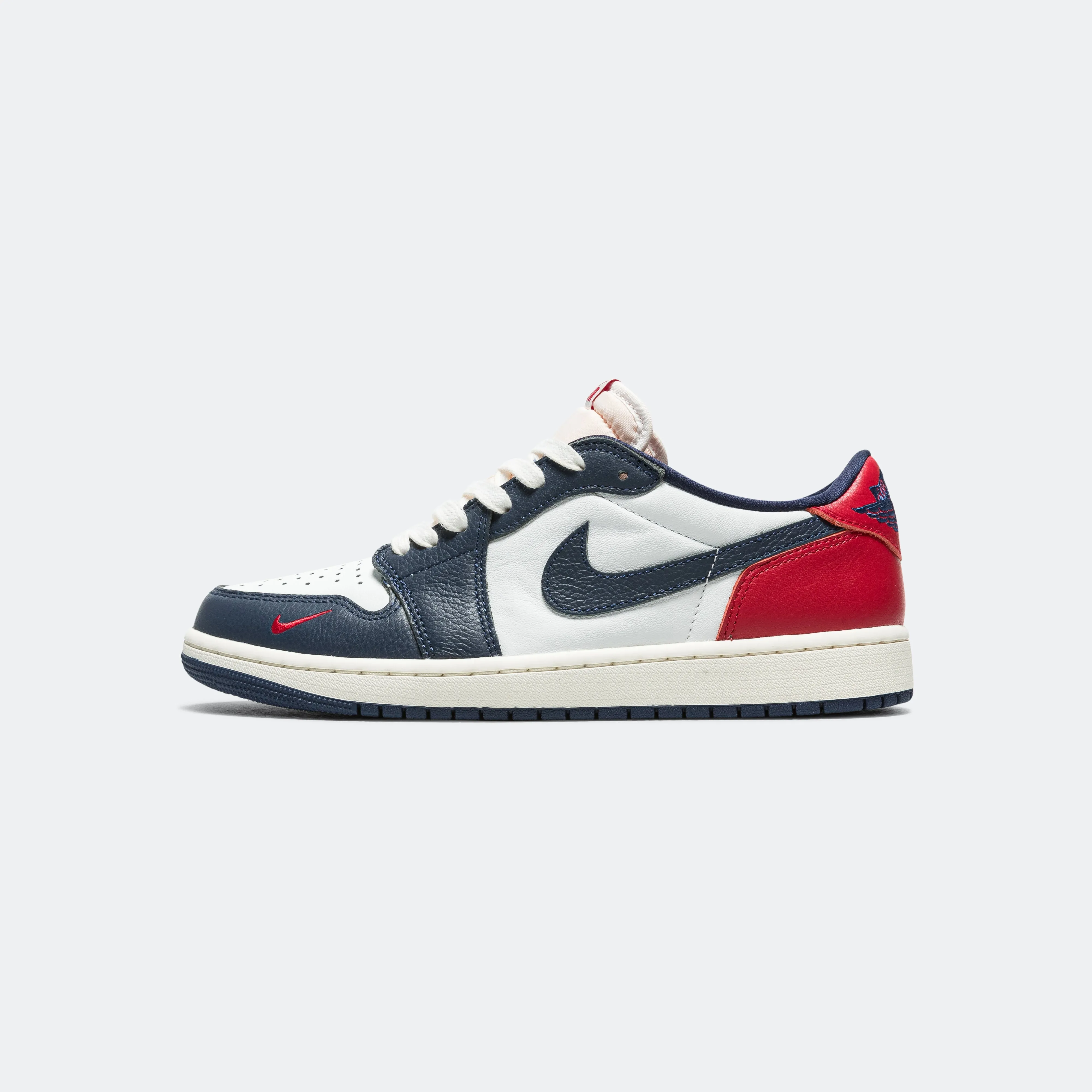 Air Jordan 1 Retro Low OG - Summit White/Gym Red-Midnight Navy