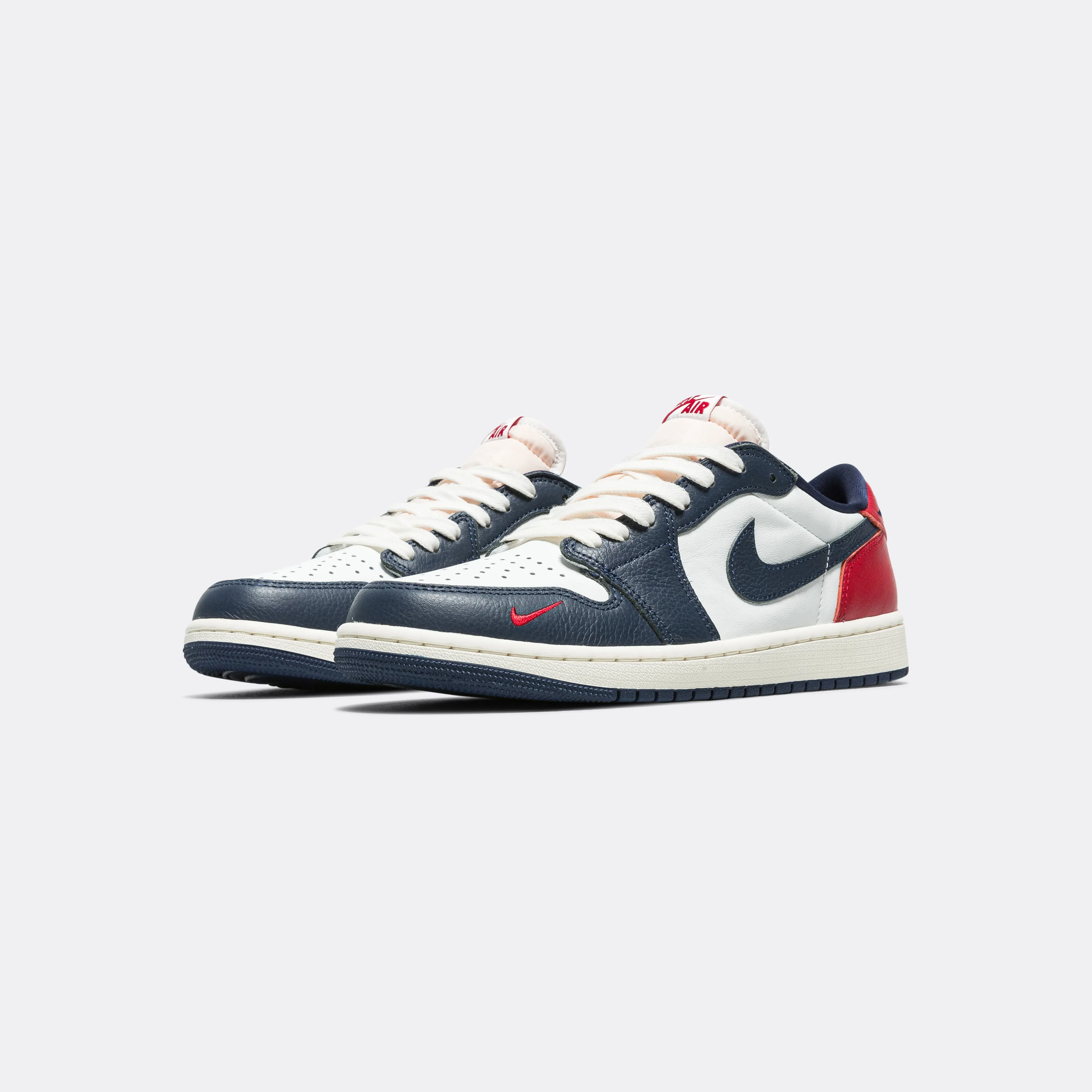 Air Jordan 1 Retro Low OG - Summit White/Gym Red-Midnight Navy