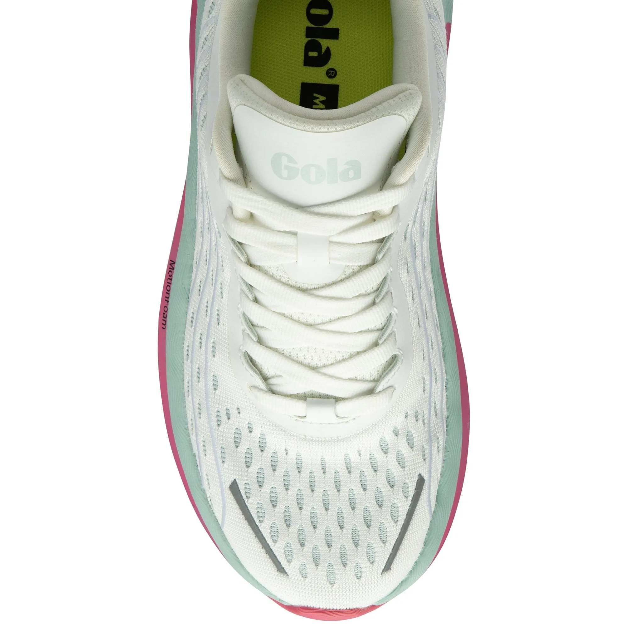 Alzir Speed Running Sneaker (White/Plein Air/Hot Pink)