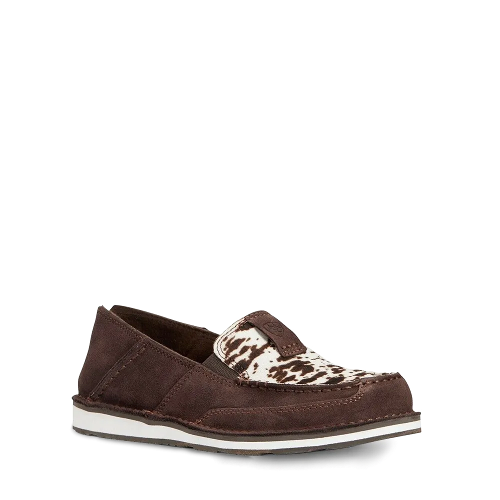 Ariat Ladies Chocolate Chip Suede & Hair On Cruiser Shoe 10033932