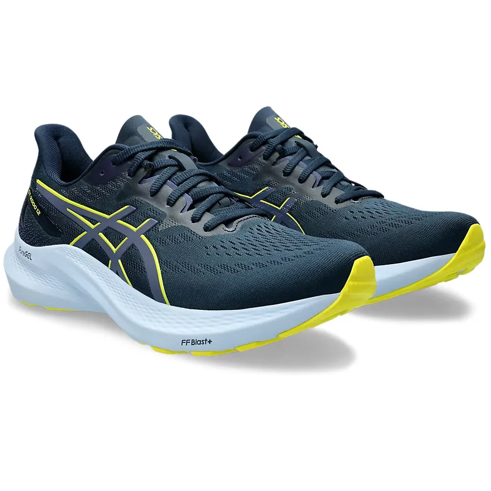 Asics Men's GT-2000 12 Running Shoes French Blue / Bright Yellow