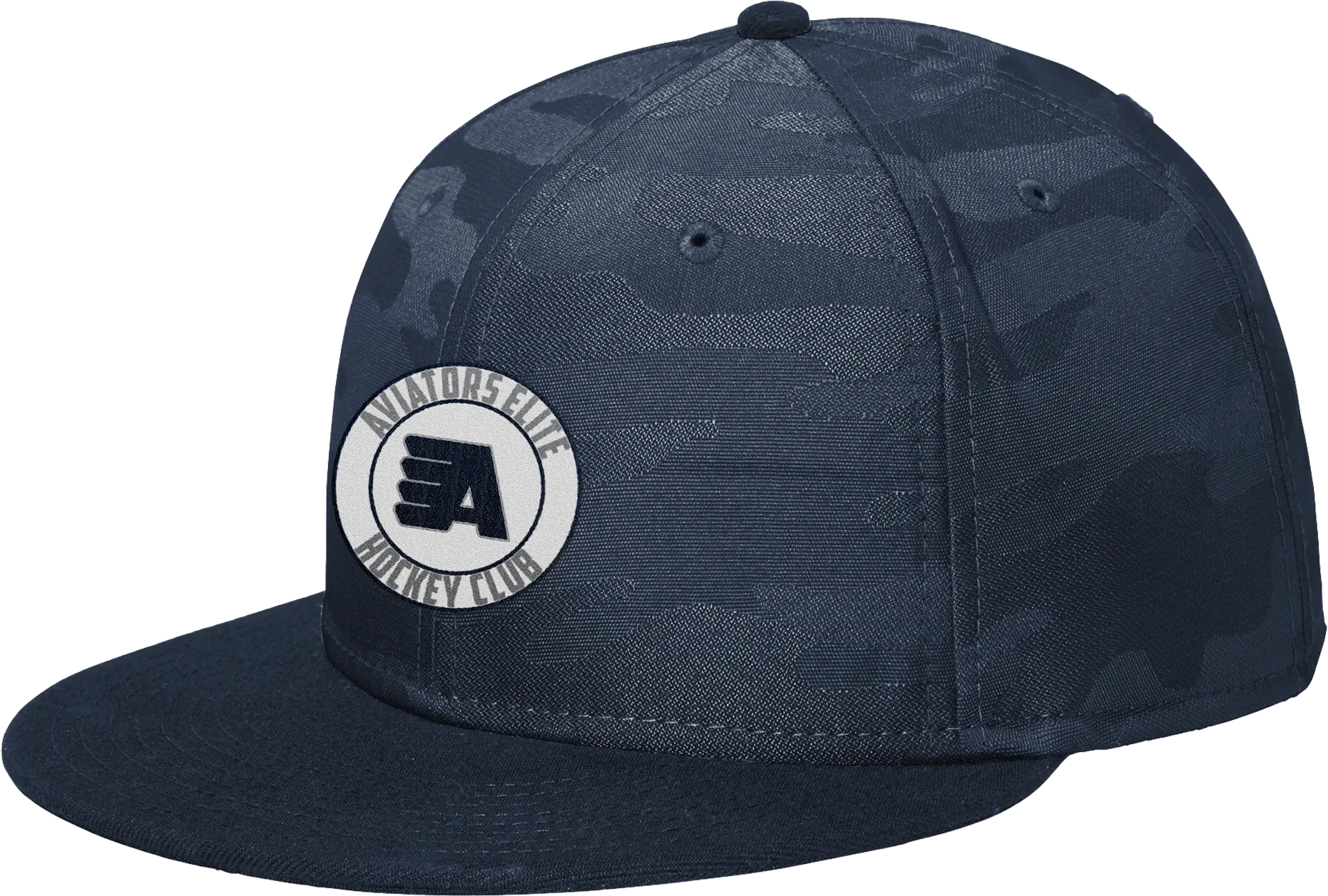 Aspen Aviators New Era Camo Flat Bill Snapback Cap