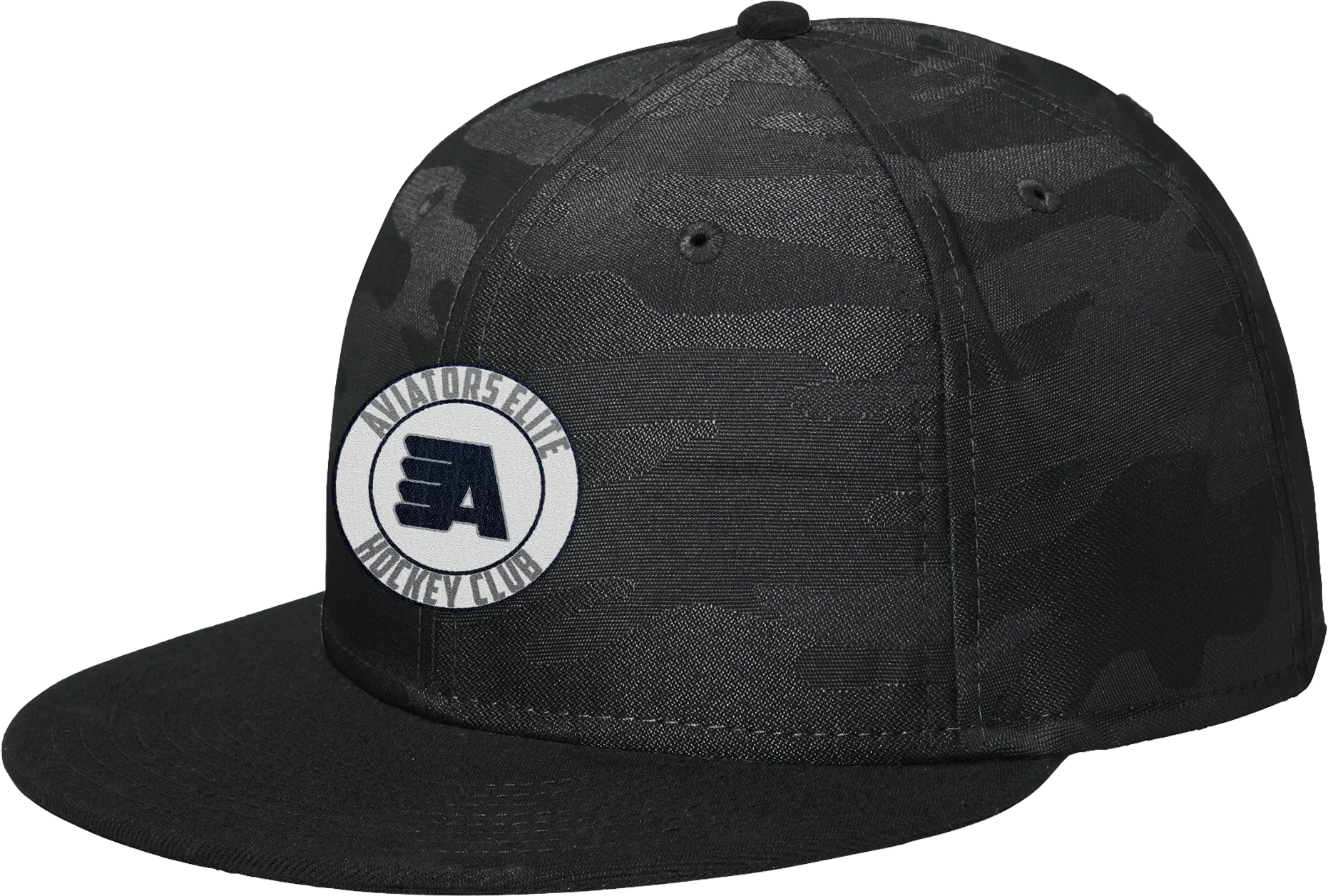 Aspen Aviators New Era Camo Flat Bill Snapback Cap