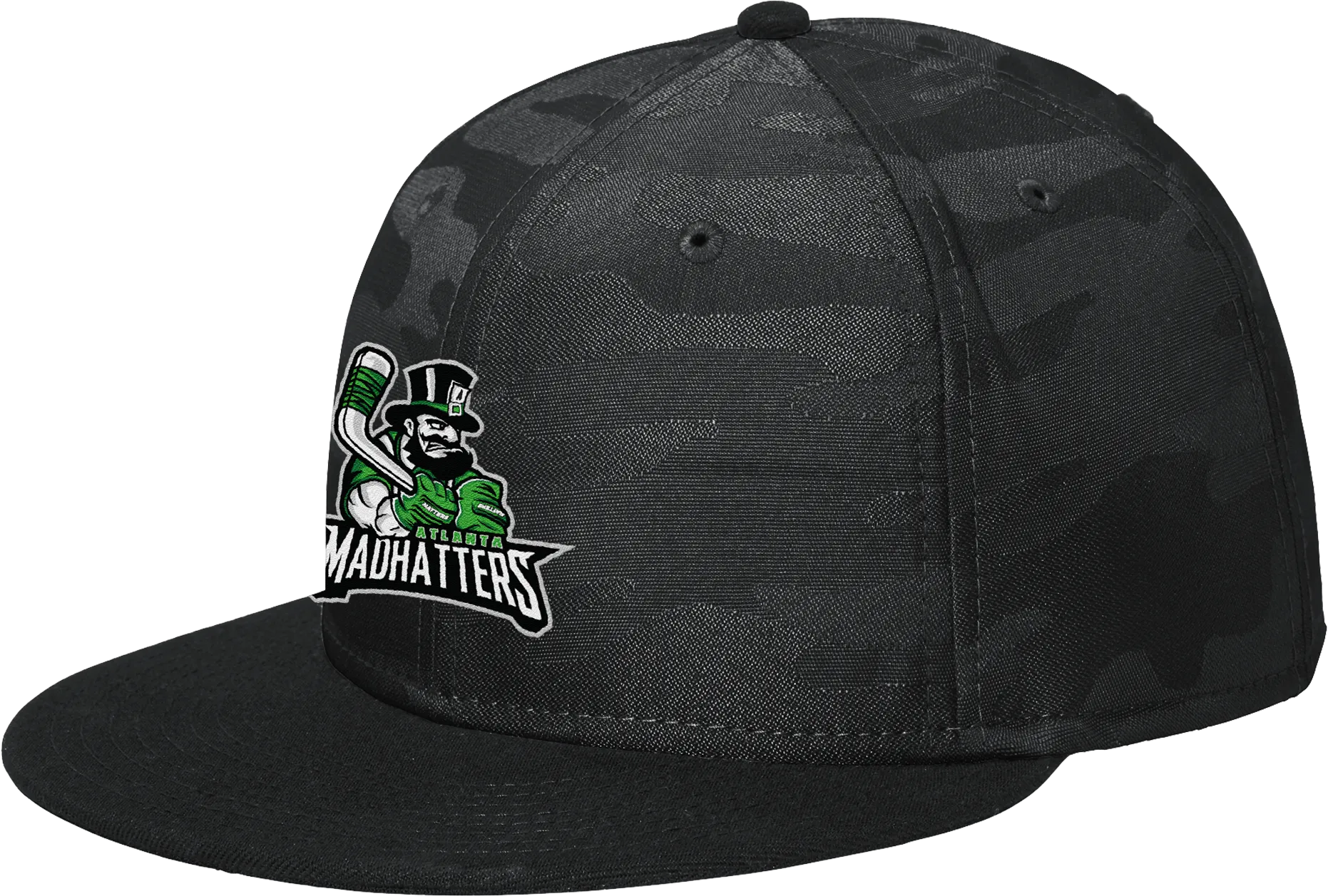 Atlanta Madhatters New Era Camo Flat Bill Snapback Cap