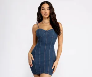 Babe In Denim Mini Dress