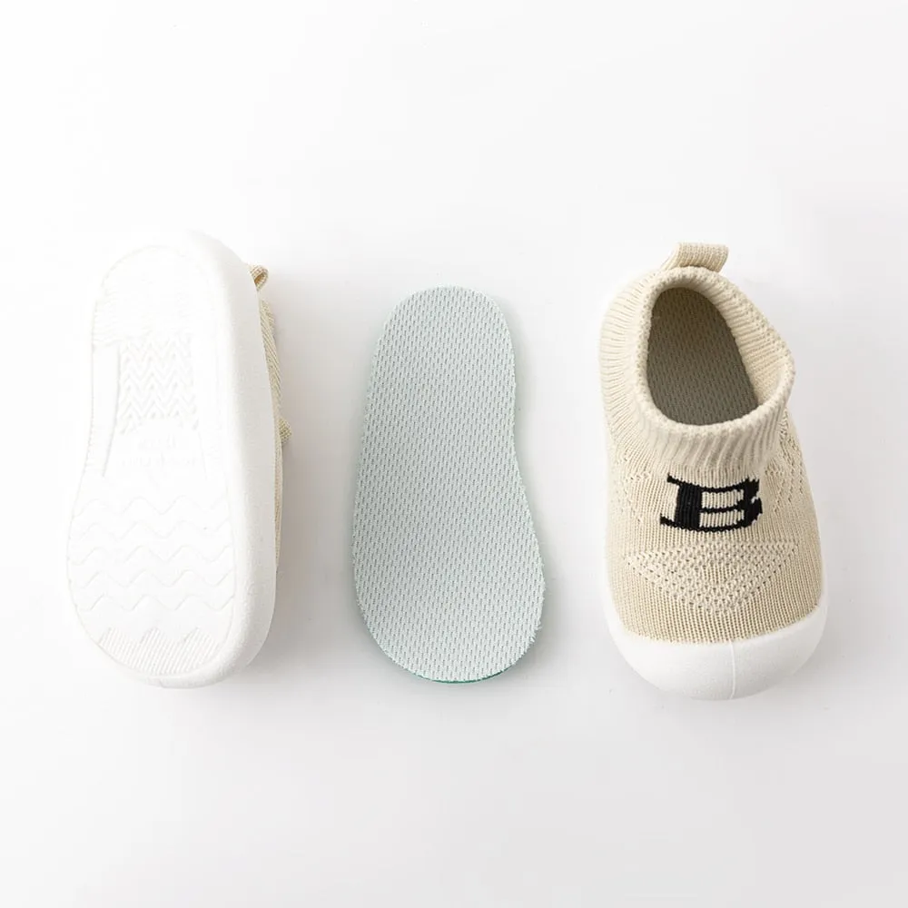 Baby "B" Sock Shoes - Khaki