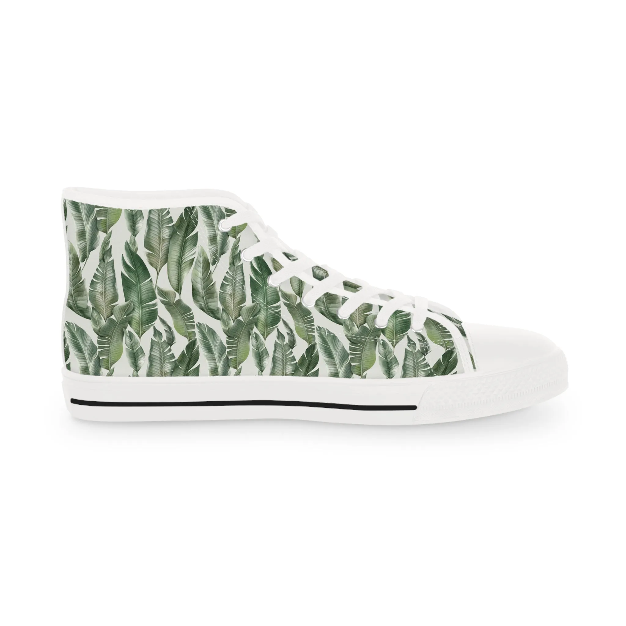 Banana Palm Men's High Top Sneakers