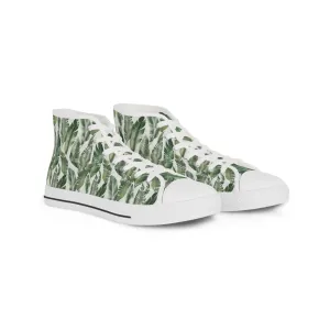 Banana Palm Men's High Top Sneakers