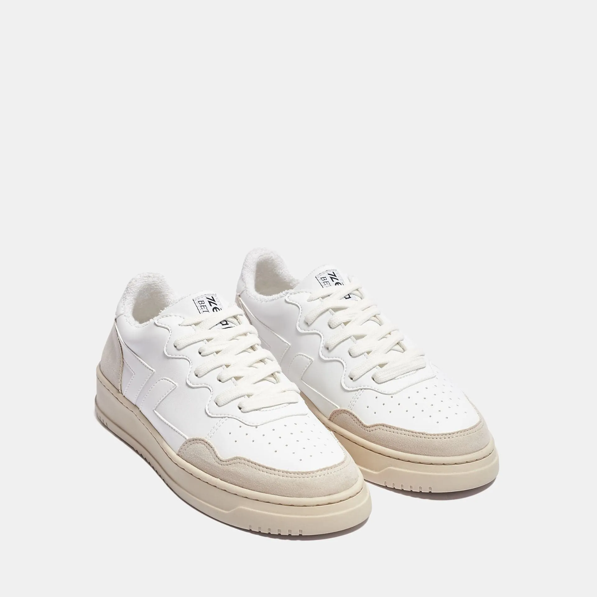 Beta B1 Unisex Vegan Sneakers | White