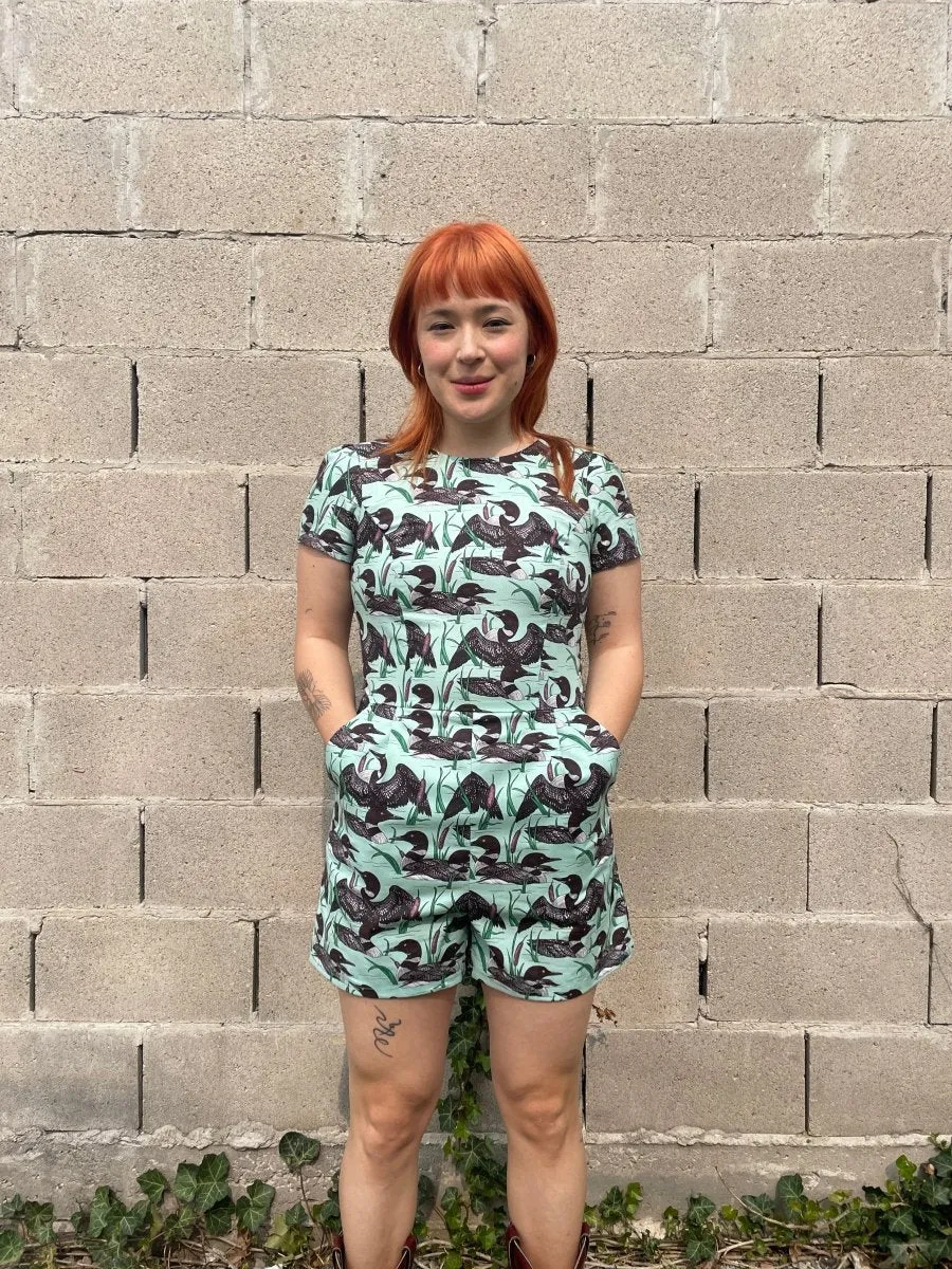 Birds of North America Teeter Bob Romper - Loons (Online Exclusive)