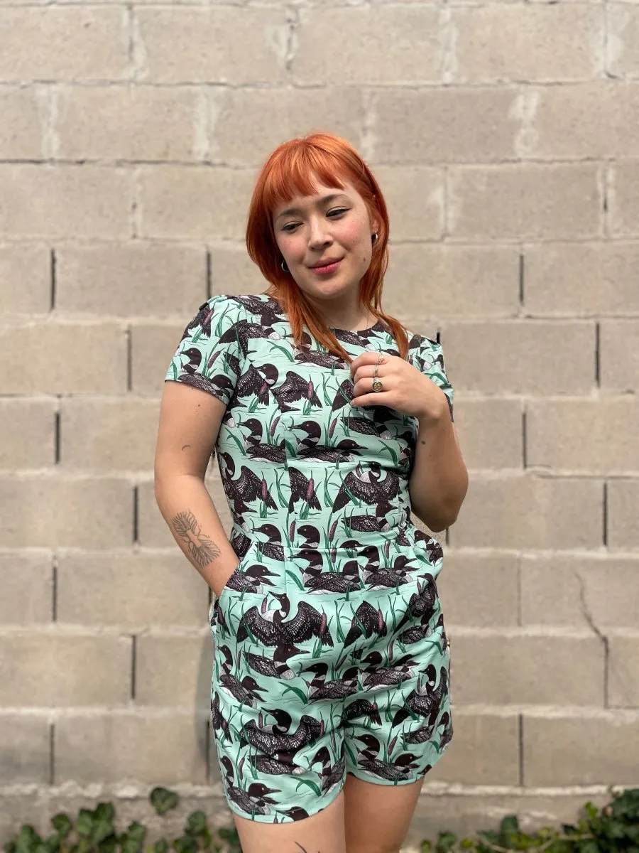 Birds of North America Teeter Bob Romper - Loons (Online Exclusive)