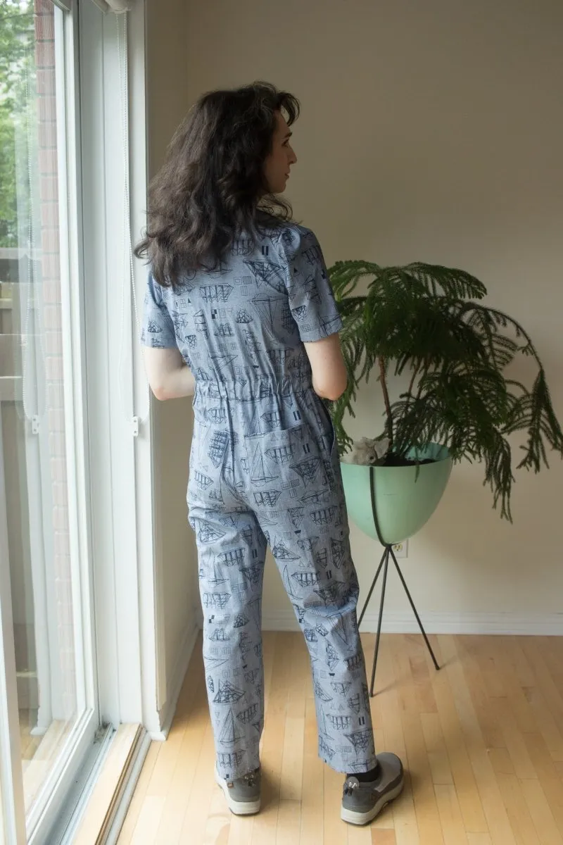 Birds of North America Twillick Jumpsuit - Nautical Chambray (Online Exclusive)