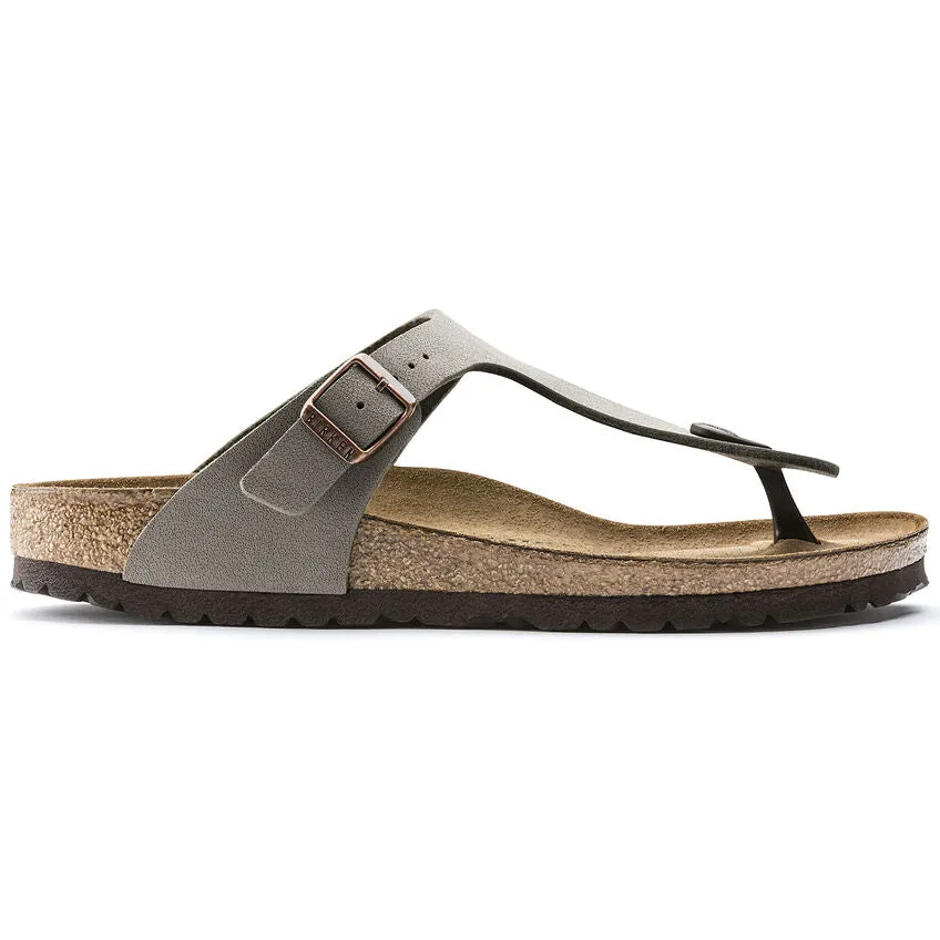 Birkenstock Gizeh BirkiBuc/Suede Sandal (Women's) Stone 043391