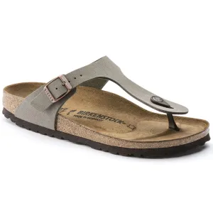 Birkenstock Gizeh BirkiBuc/Suede Sandal (Women's) Stone 043391