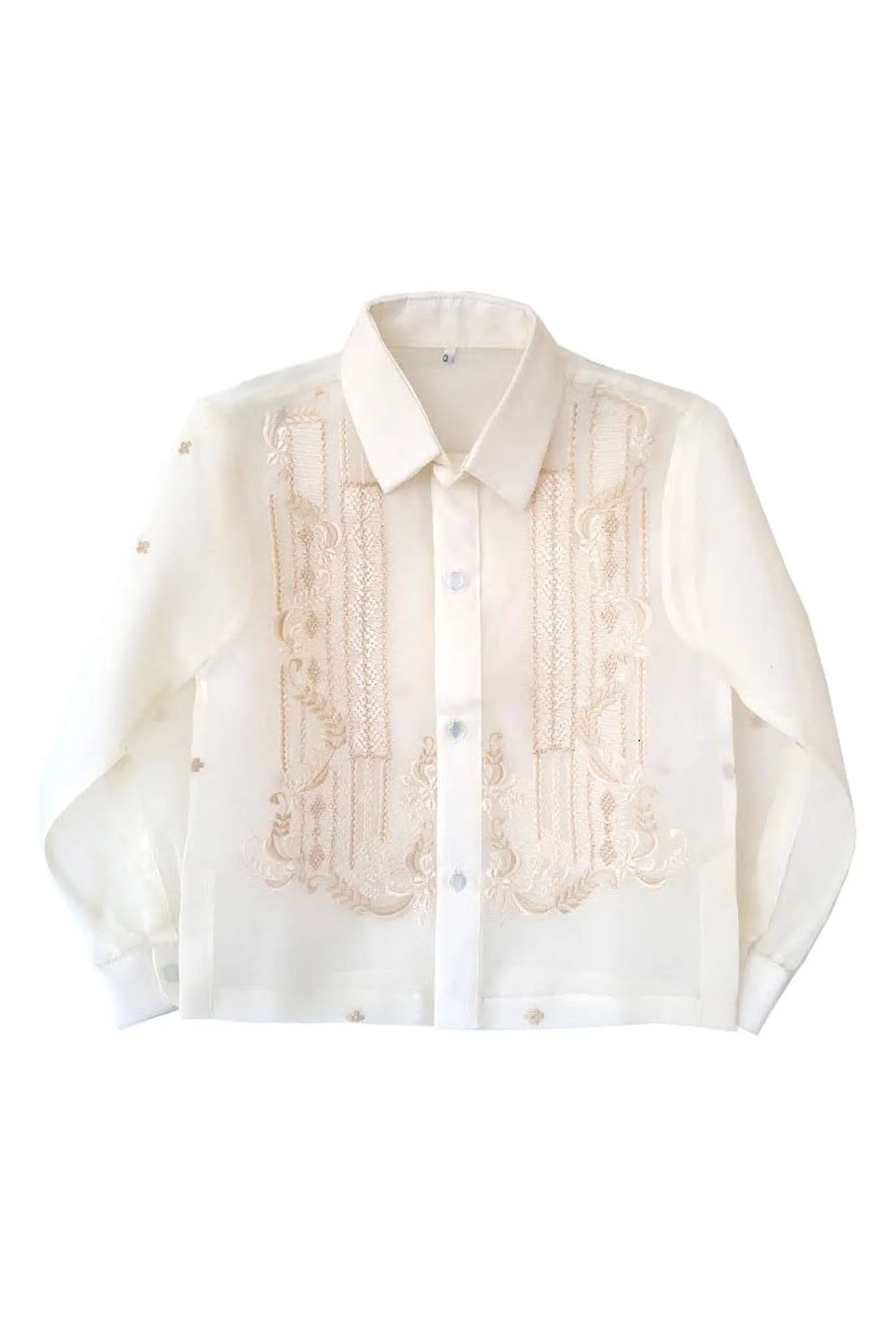 BJ01 - Boys' Jusi Barong Tagalog Full-Open