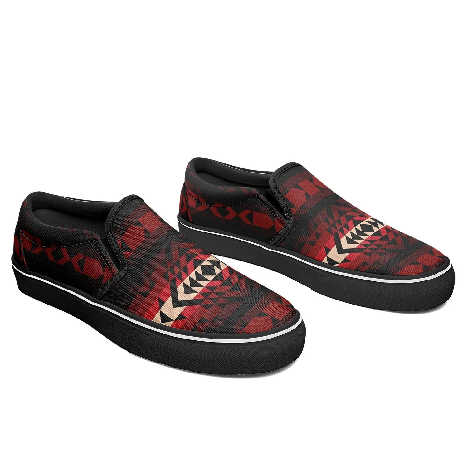 Black Rose Otoyimm Kid's Canvas Slip On Shoes