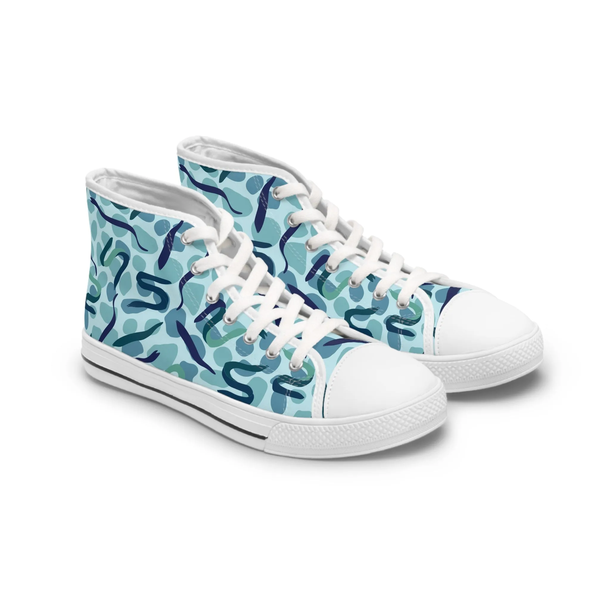 Blue Eel Women's High Top Sneakers