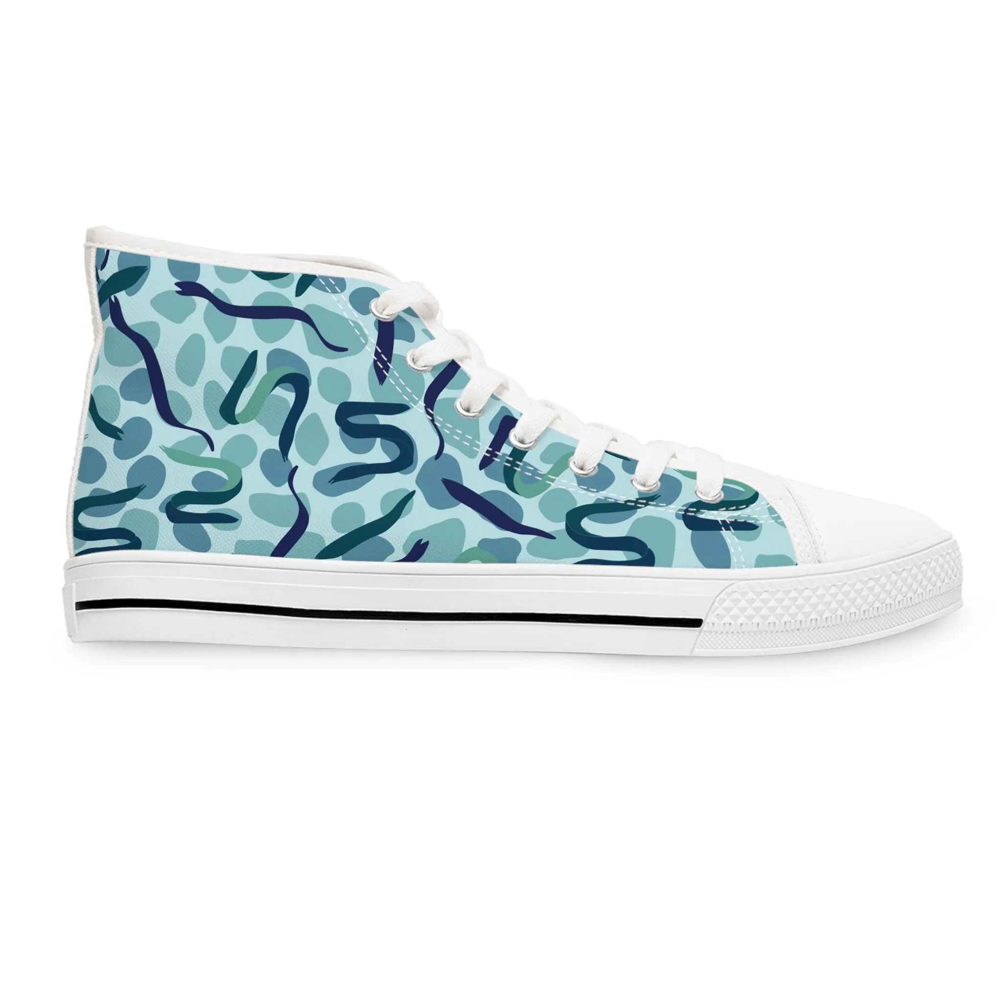 Blue Eel Women's High Top Sneakers