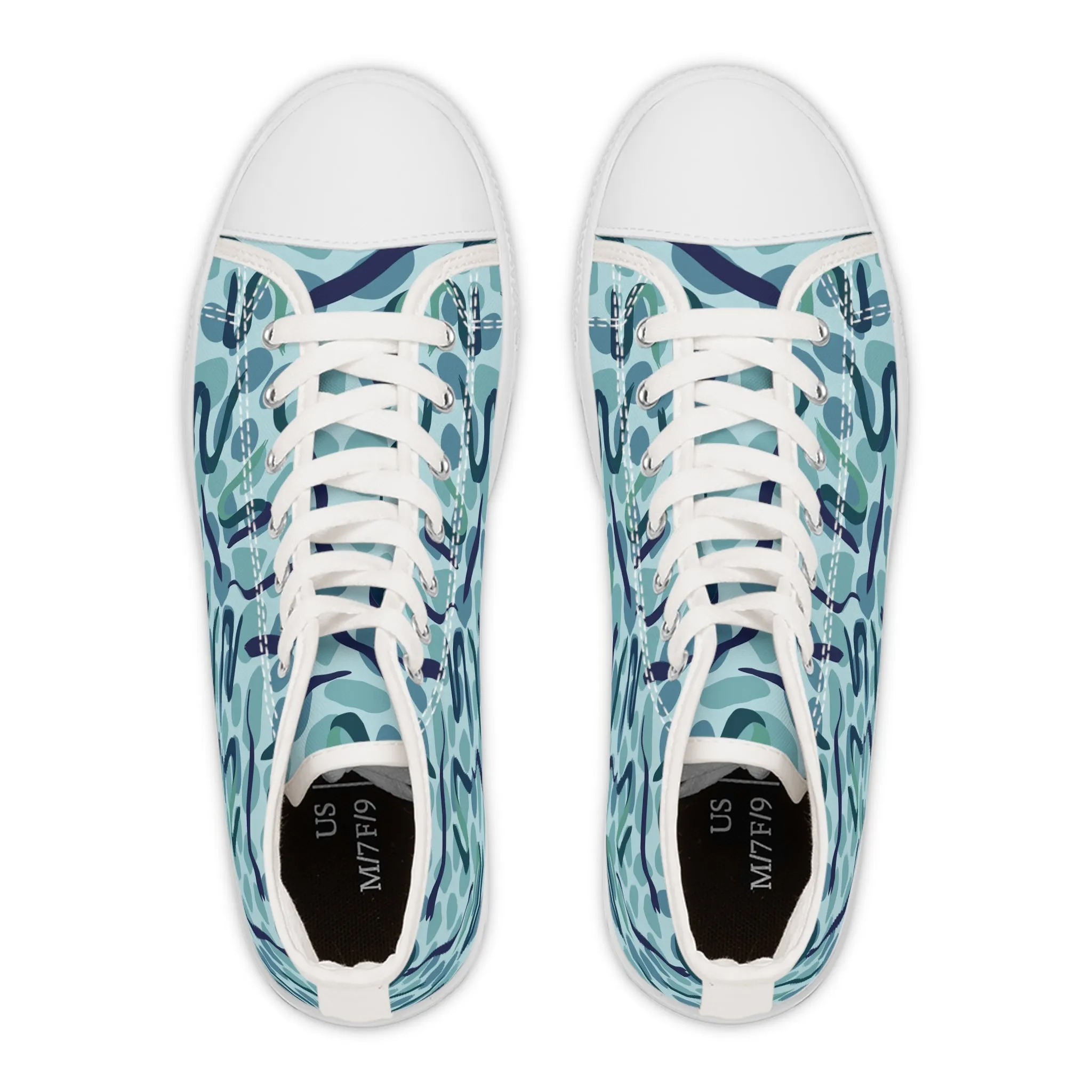 Blue Eel Women's High Top Sneakers