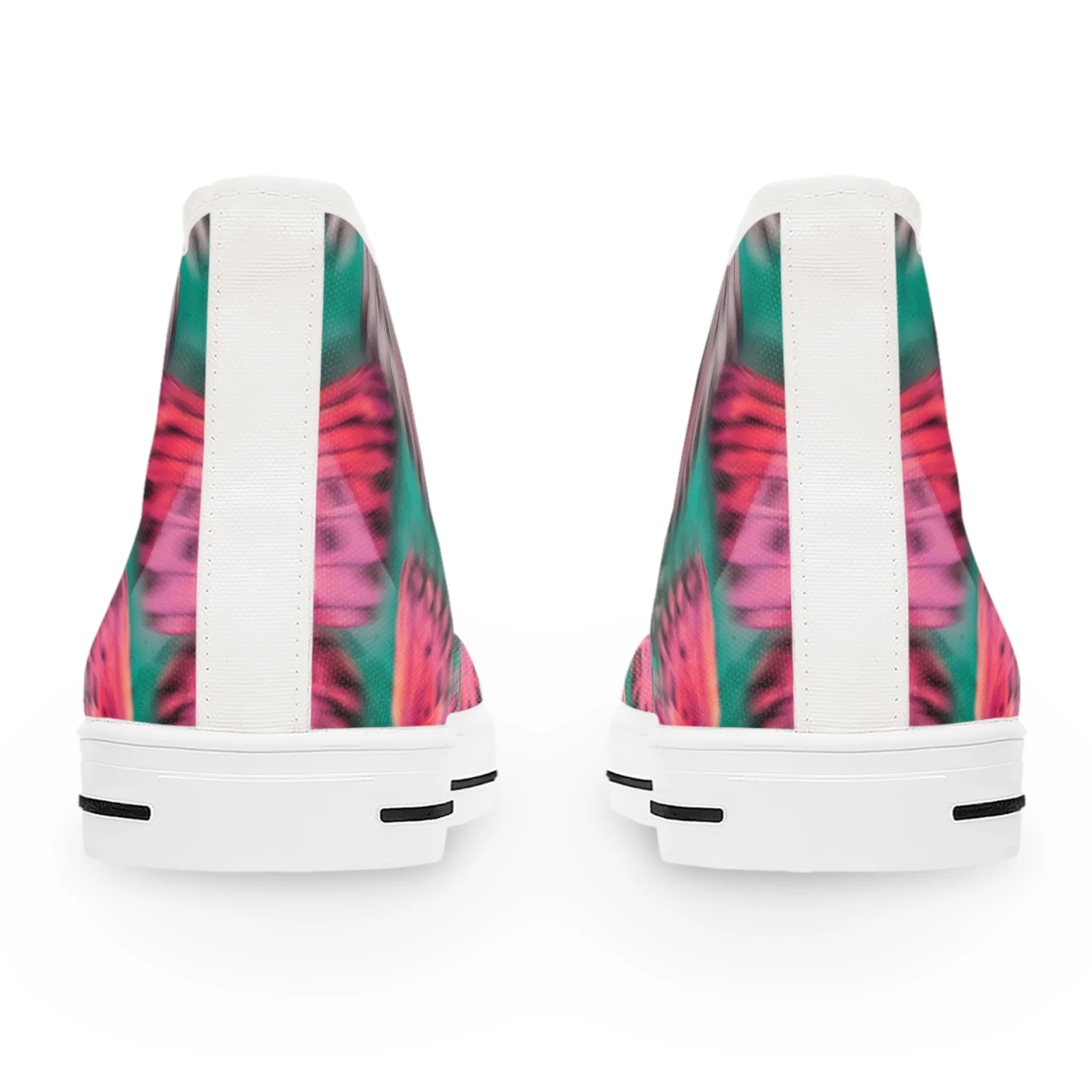 Blurred Pink Butterflies Women's High Top Sneakers