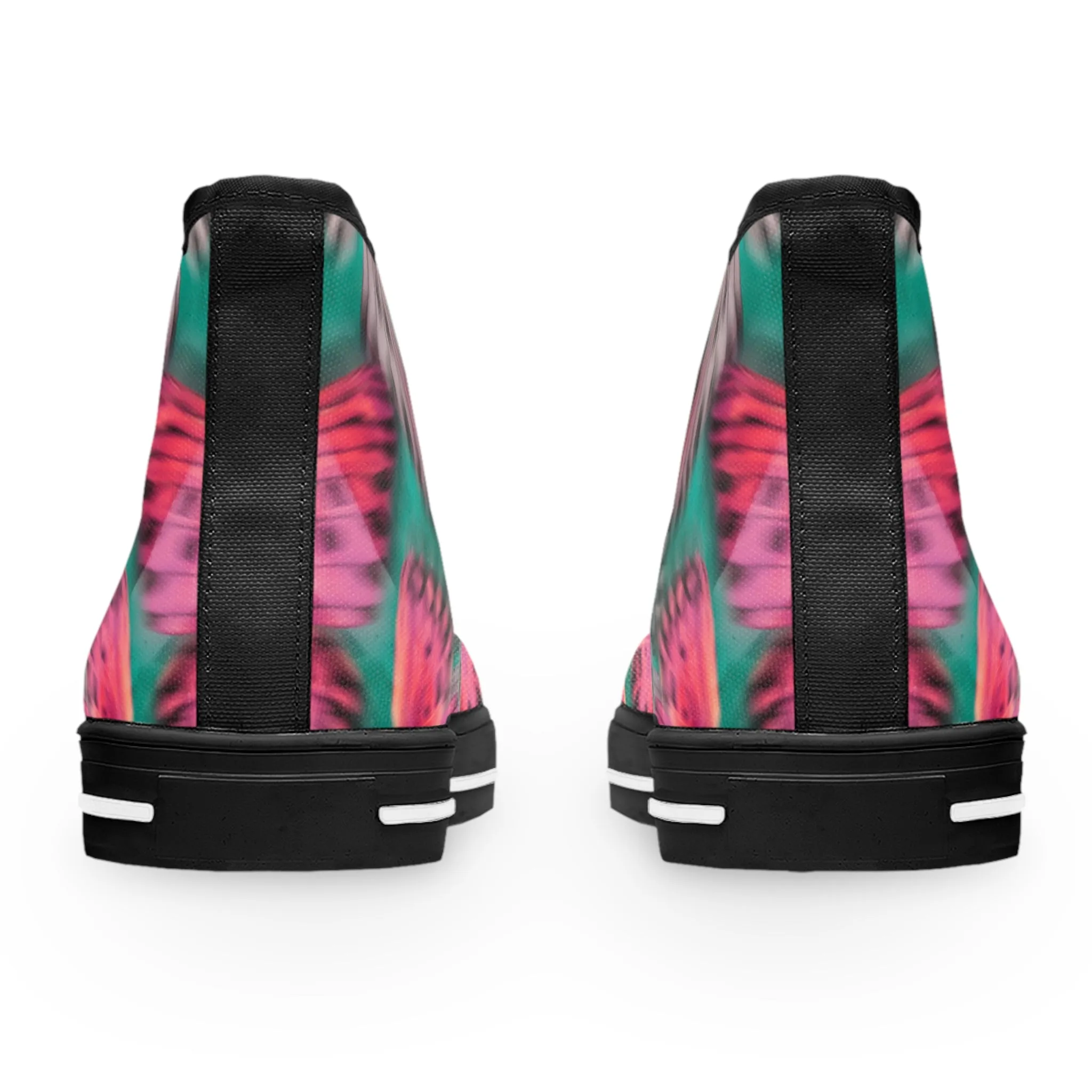 Blurred Pink Butterflies Women's High Top Sneakers