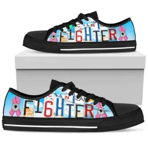 Breast Cancer Fighter Low Top Shoes