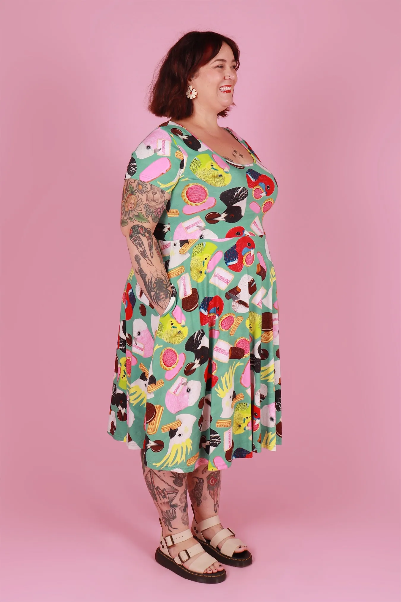 Bronte Dress Midi Birdy Allsorts