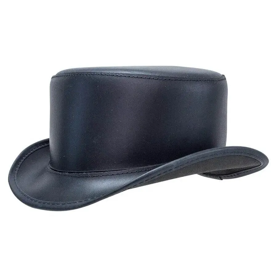 Bushwick | Leather Top Hat