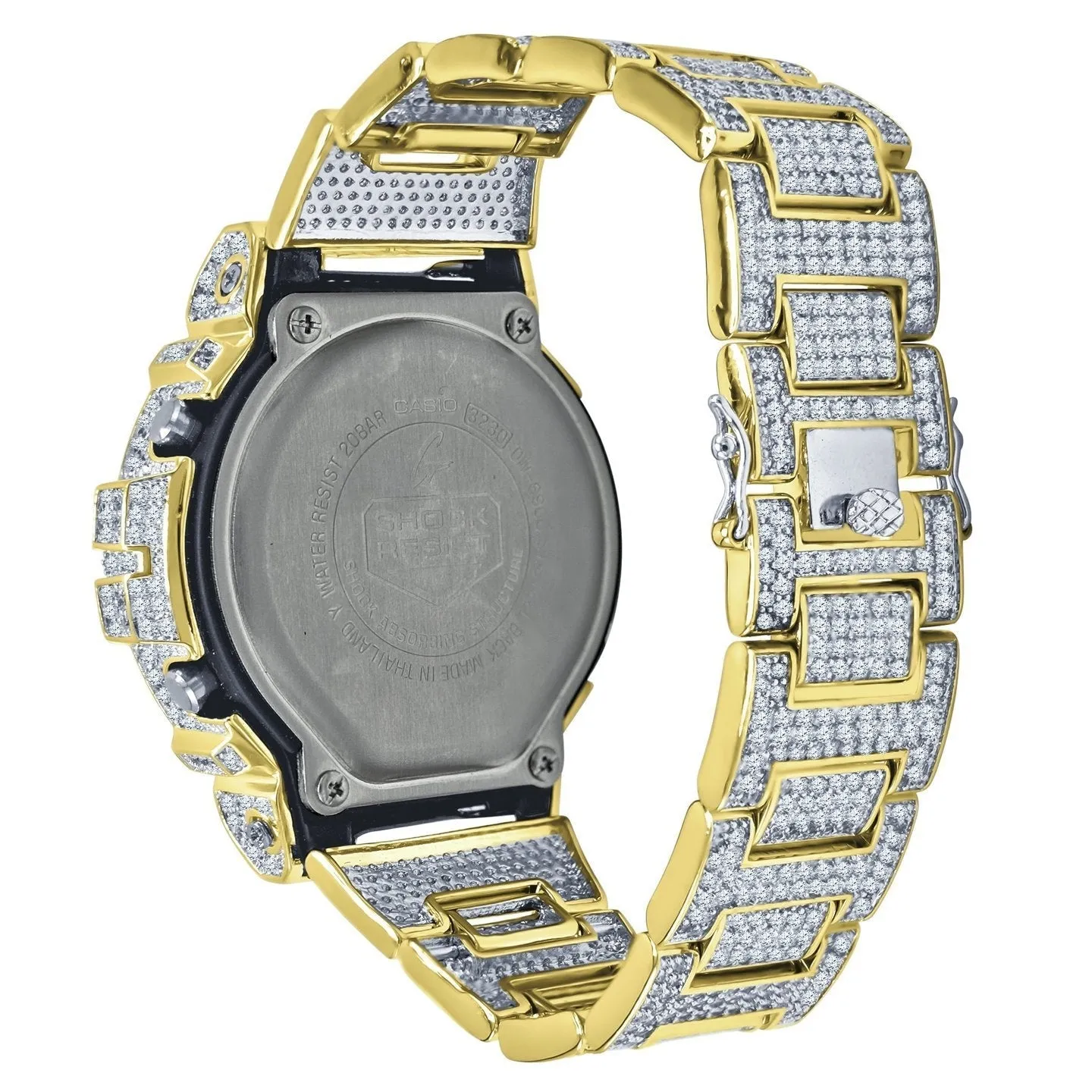 Bustdown Custom G-Shock DW6900 Iced Out Watch