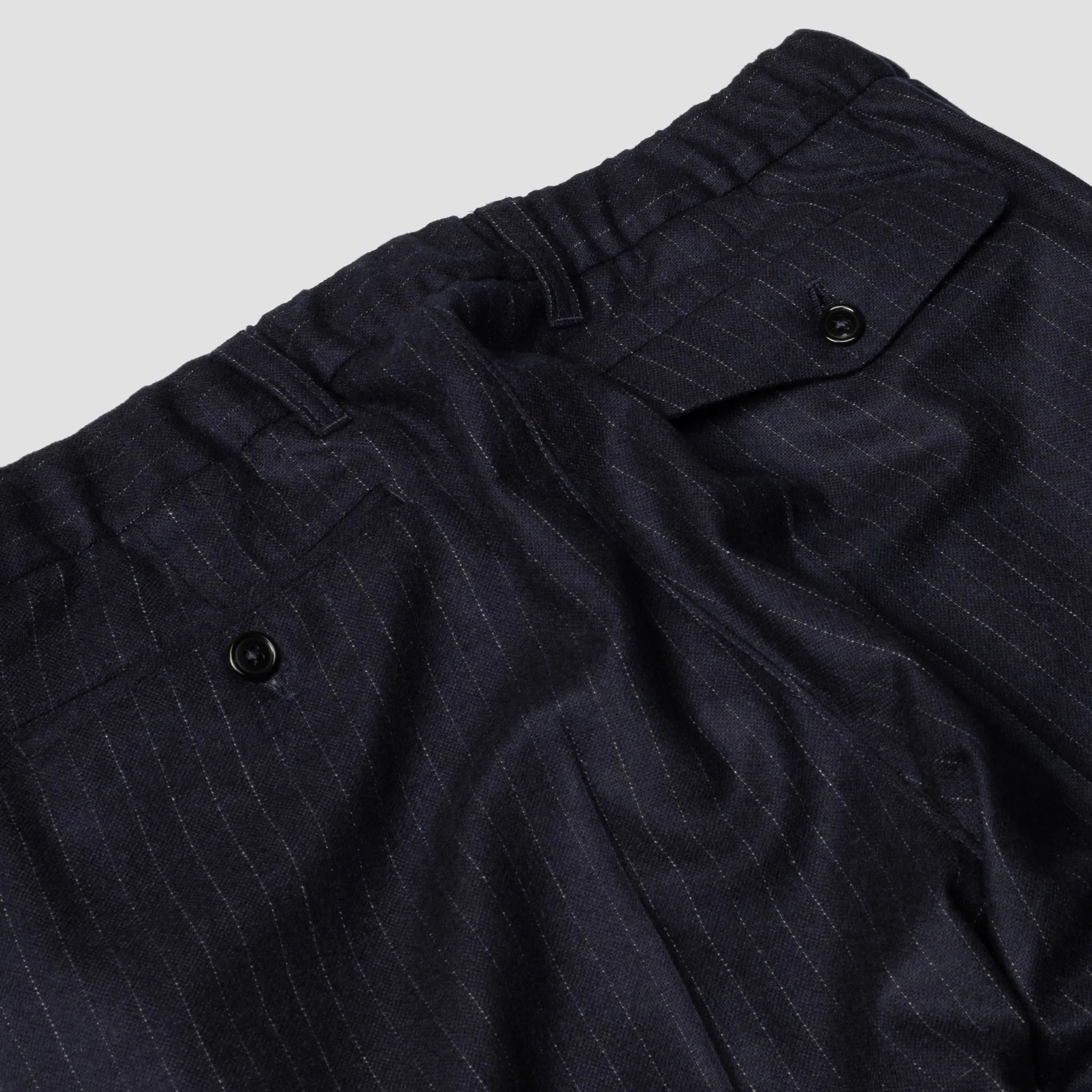 Chiltern Wool Cashmere Trouser in Navy Chalkstripe