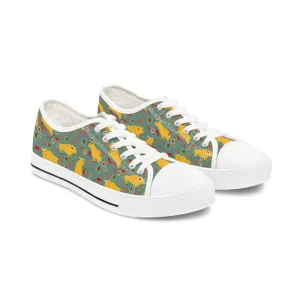 Chinese Yellow Cattle Women's Low Top Sneakers