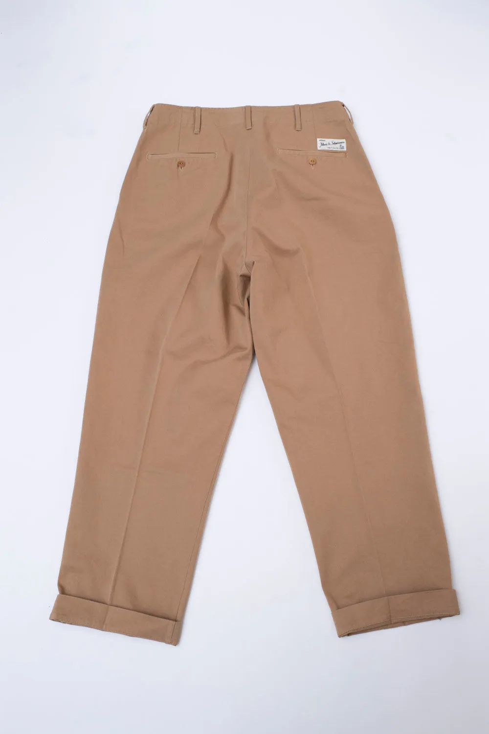 CHINO01.16 - 9.2oz Organic Cotton Twill Chino Relaxed Fit - Khaki