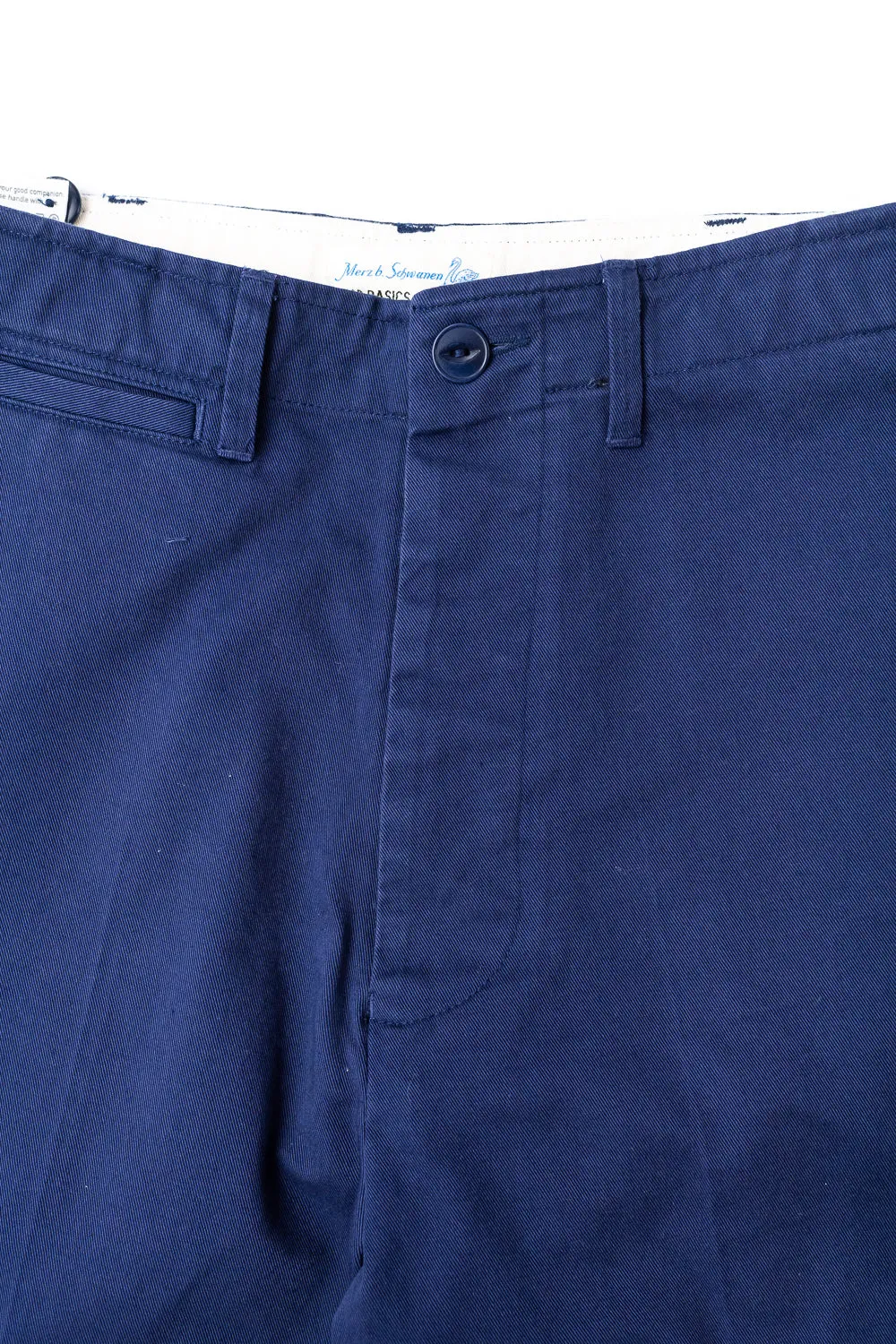 CHINO01.66 - 9.2oz Organic Cotton Twill Chino Relaxed Fit - Ink Blue