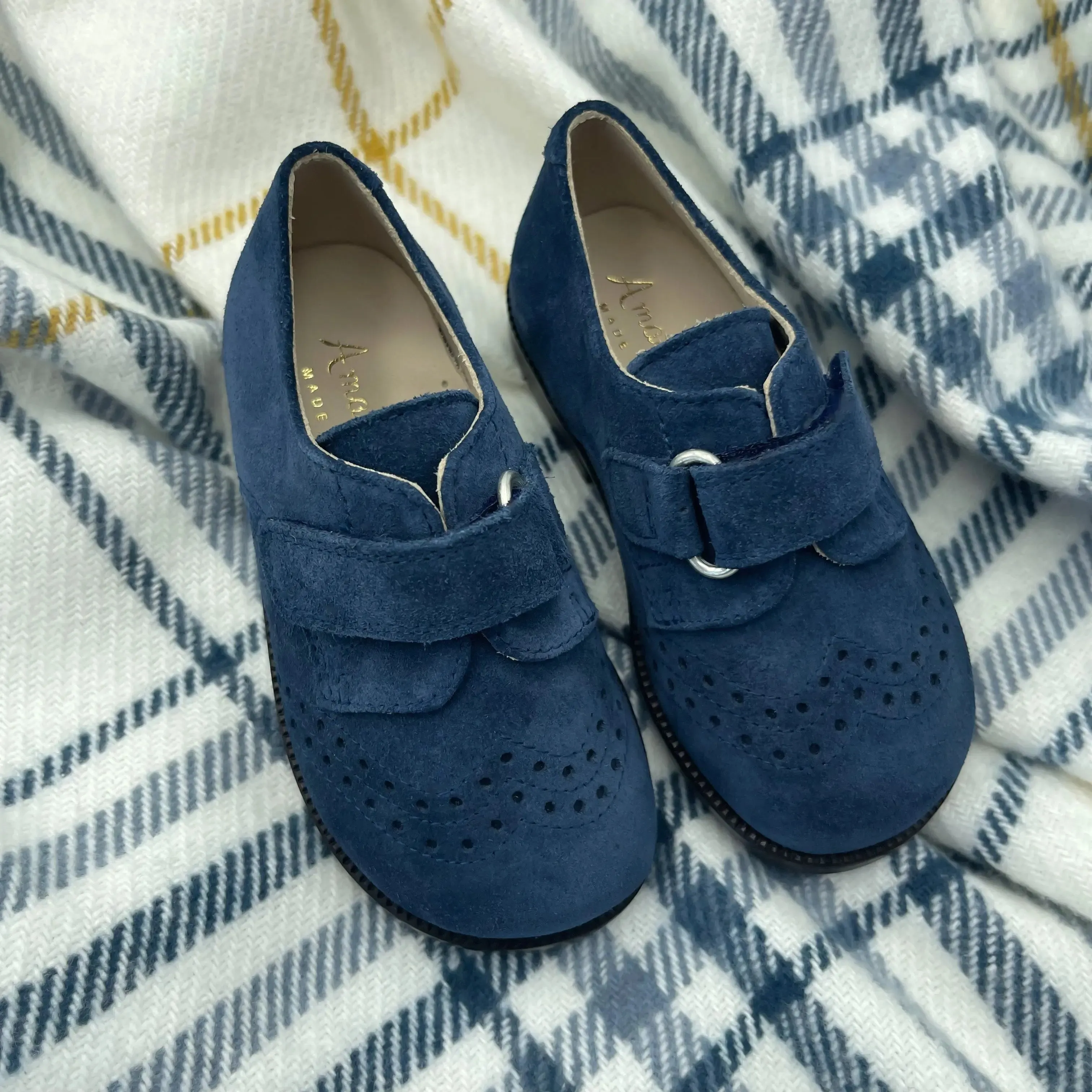 Christian- Navy Suede Boy Dress Shoes