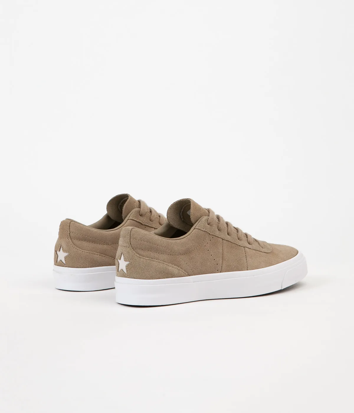 Converse One Star CC Ox Shoes - Khaki / Khaki / White