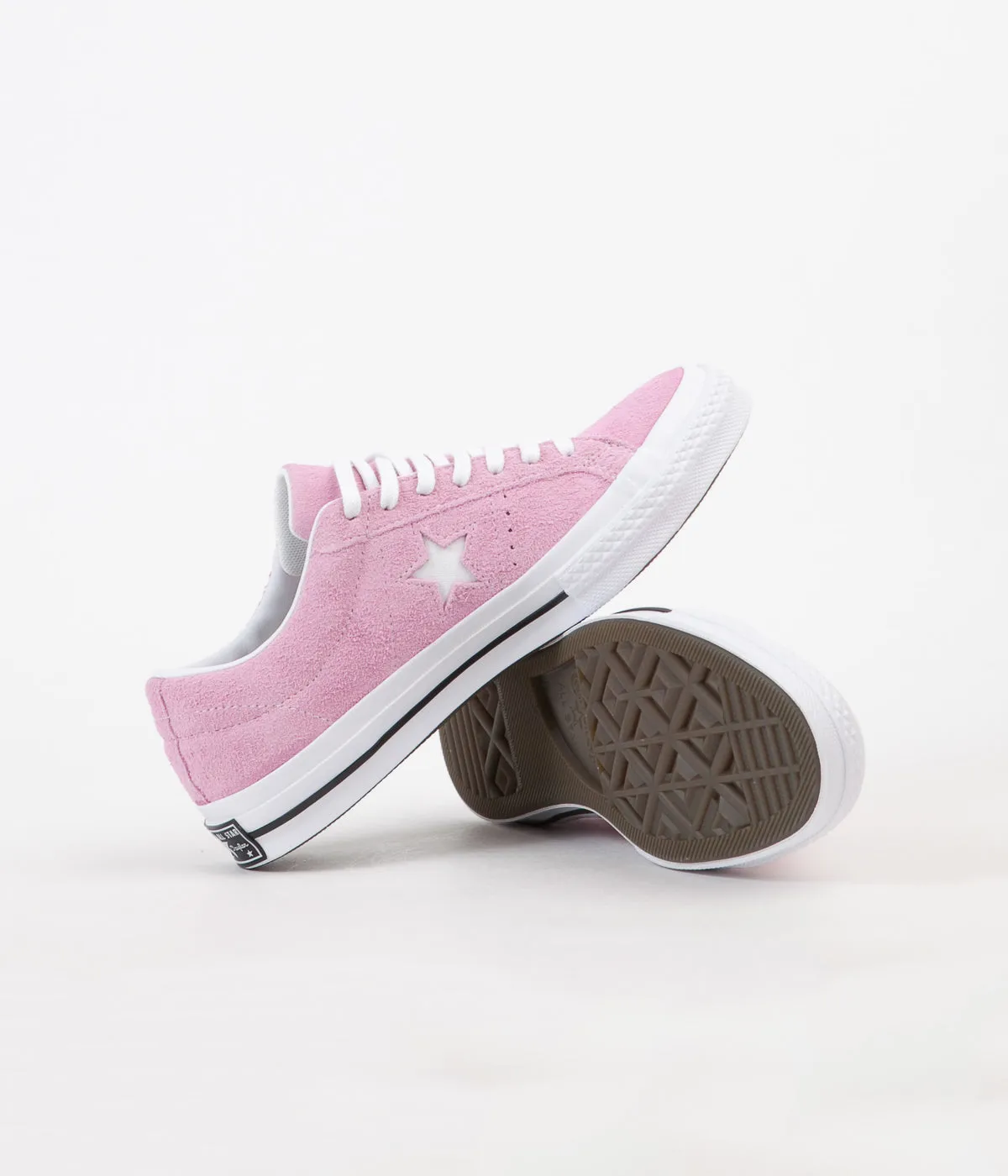 Converse One Star Ox Shoes - Light Orchid / White / Black