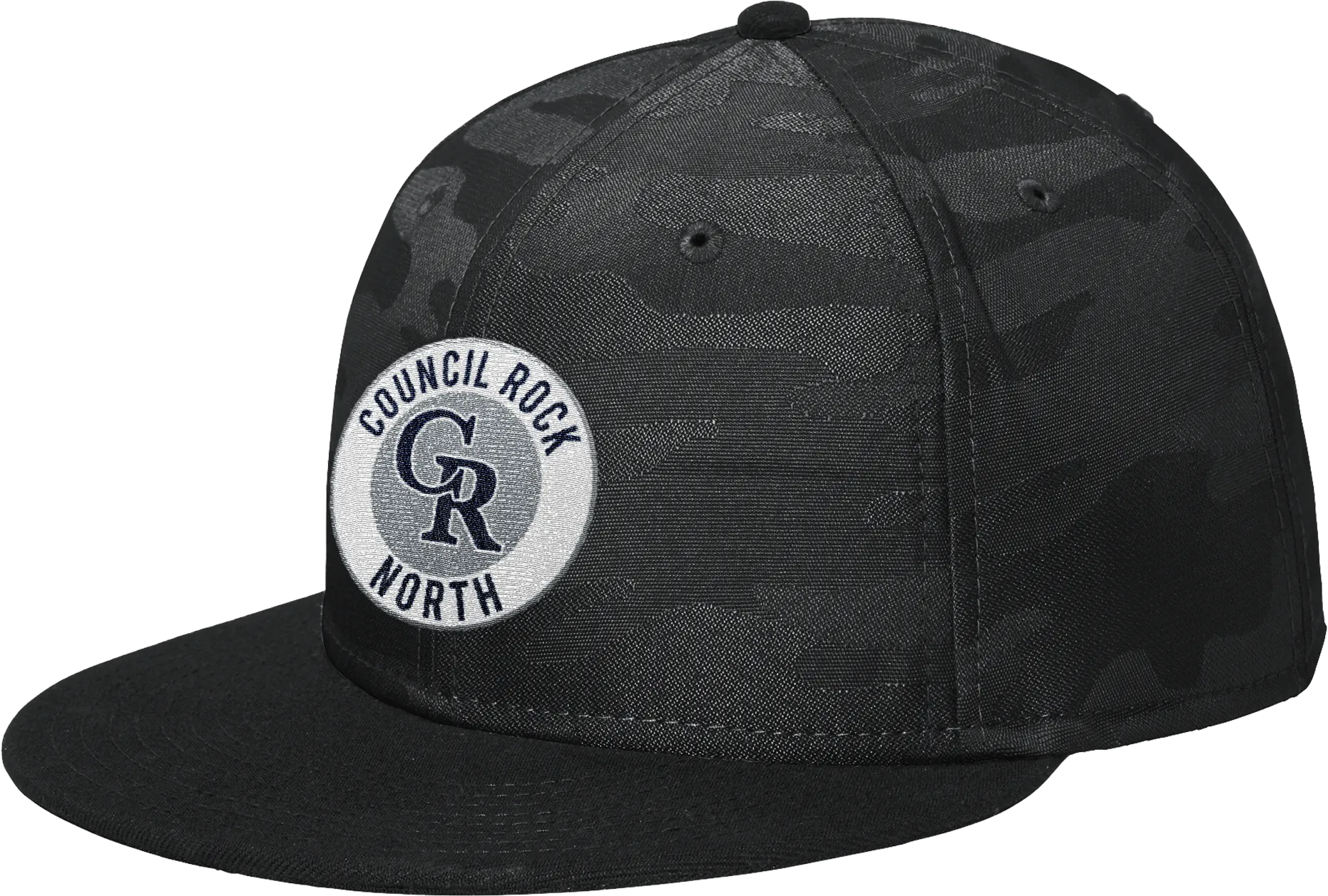 Council Rock North New Era Camo Flat Bill Snapback Cap