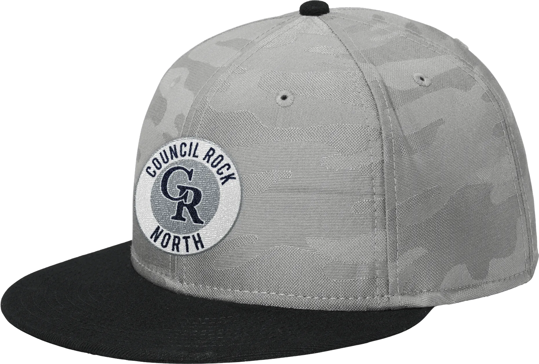 Council Rock North New Era Camo Flat Bill Snapback Cap